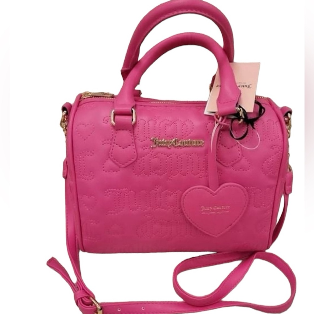 NWT Juicy Couture Quilted Best Sellers Fame Satchel Pink Flash $99
